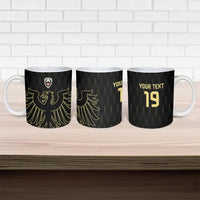 Custom World Football 2026 Austria Ceramic Mug Austrian Eagles Black Glory