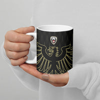 Custom World Football 2026 Austria Ceramic Mug Austrian Eagles Black Glory