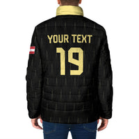 Custom World Football 2026 Austria Padded Jacket Austrian Eagles Black Glory