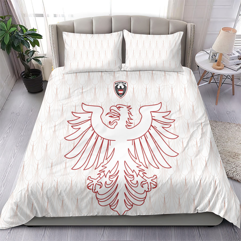 World Football 2026 Austria Bedding Set Austrian Eagles White Glory