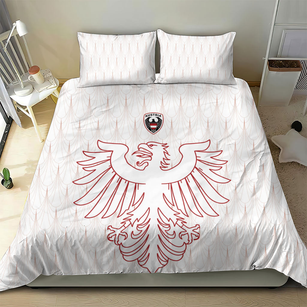 World Football 2026 Austria Bedding Set Austrian Eagles White Glory