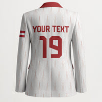 Custom World Football 2026 Austria Blazer Austrian Eagles White Glory
