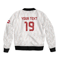 Custom World Football 2026 Austria Bomber Jacket Austrian Eagles White Glory