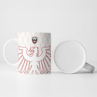 Custom World Football 2026 Austria Ceramic Mug Austrian Eagles White Glory