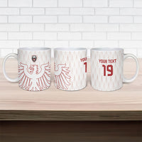 Custom World Football 2026 Austria Ceramic Mug Austrian Eagles White Glory