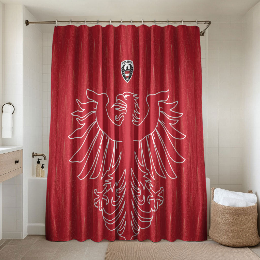 World Football 2026 Austria Bathroom Set Austrian Eagles Red Glory
