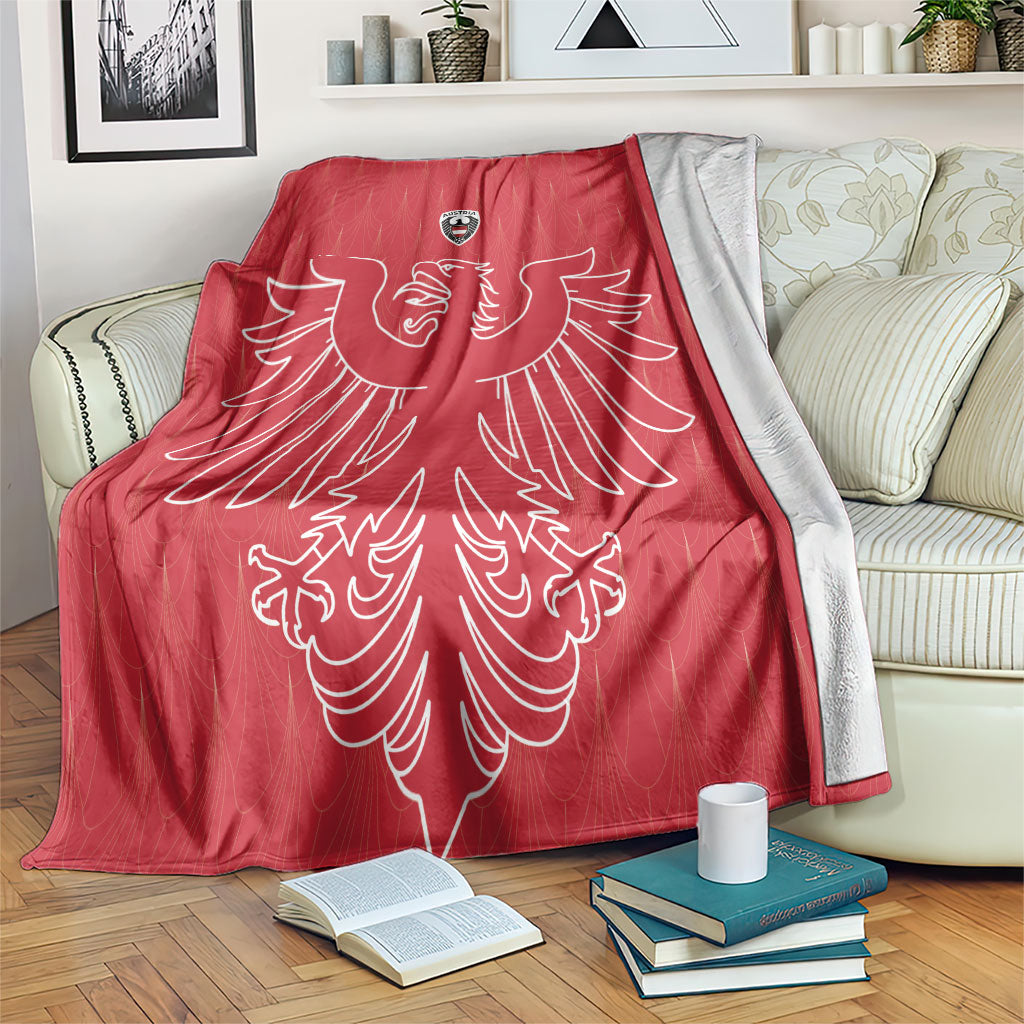 World Football 2026 Austria Blanket Austrian Eagles Red Glory