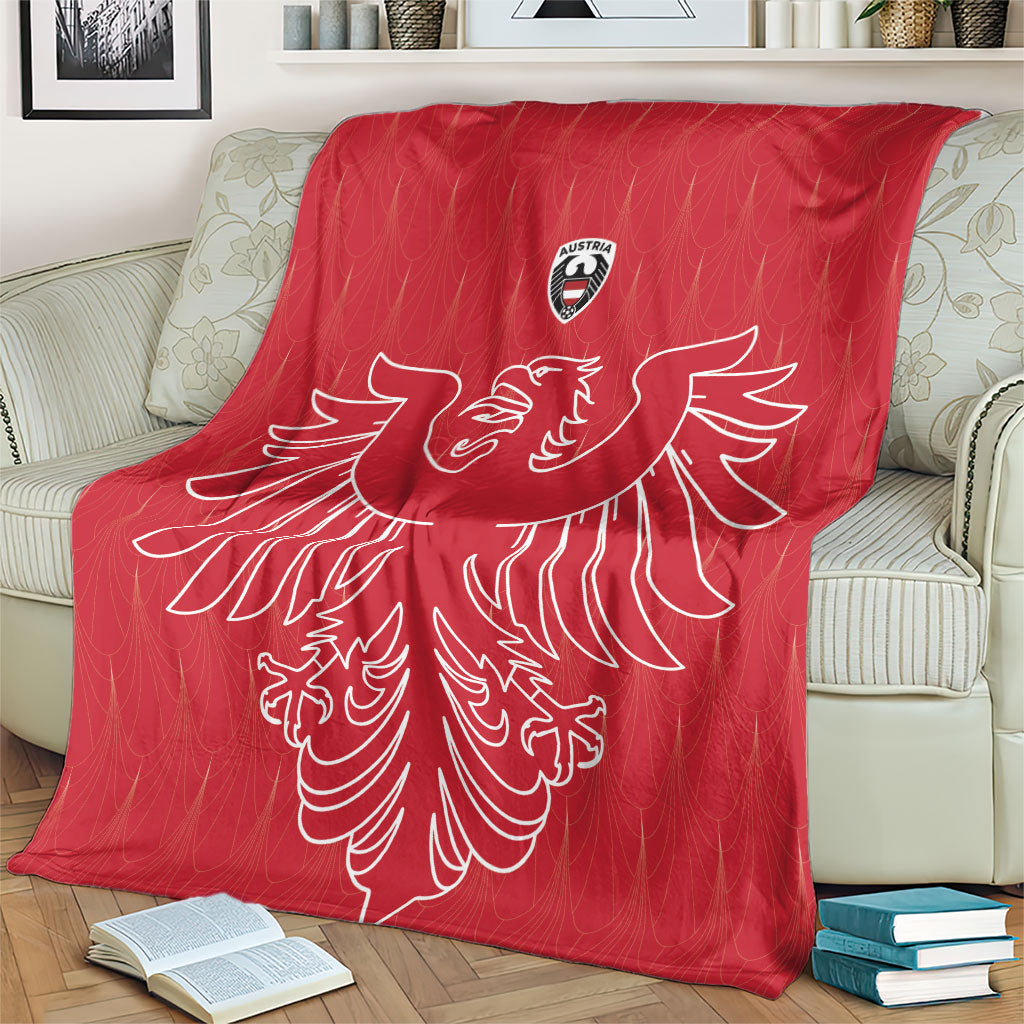 World Football 2026 Austria Blanket Austrian Eagles Red Glory