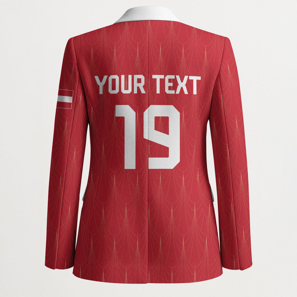 Custom World Football 2026 Austria Blazer Austrian Eagles Red Glory