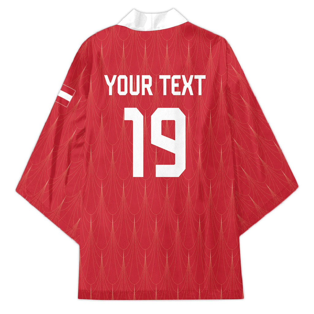 Custom World Football 2026 Austria Kimono Austrian Eagles Red Glory