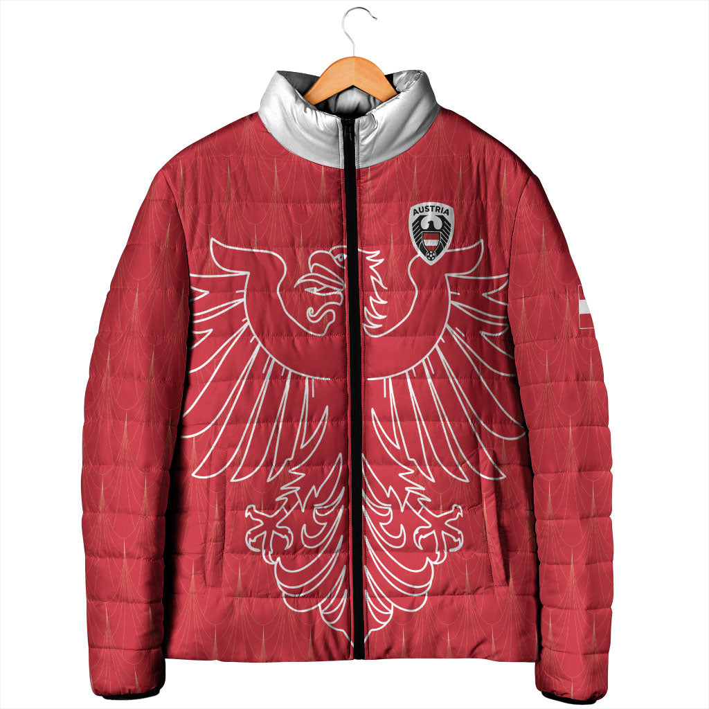 Custom World Football 2026 Austria Padded Jacket Austrian Eagles Red Glory