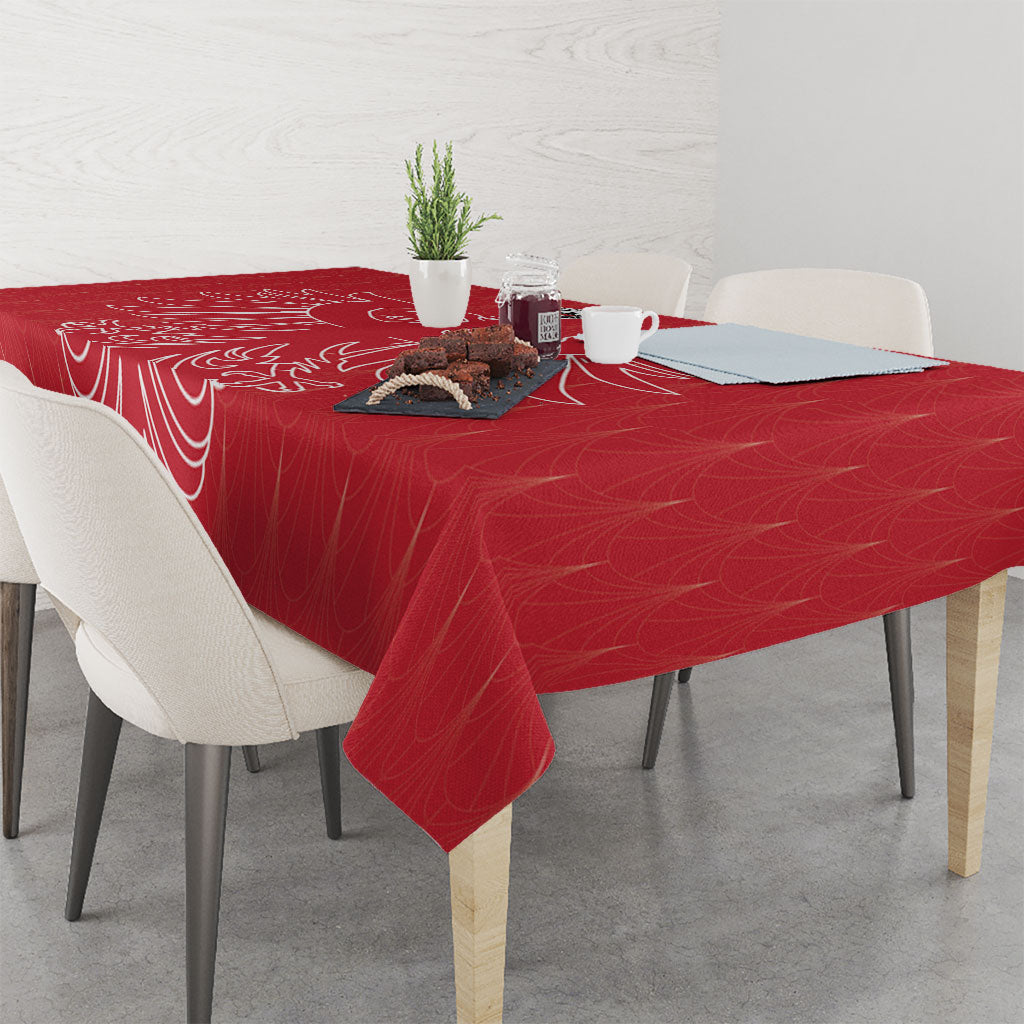 World Football 2026 Austria Tablecloth Austrian Eagles Red Glory