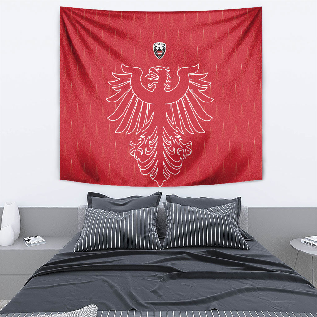 World Football 2026 Austria Tapestry Austrian Eagles Red Glory