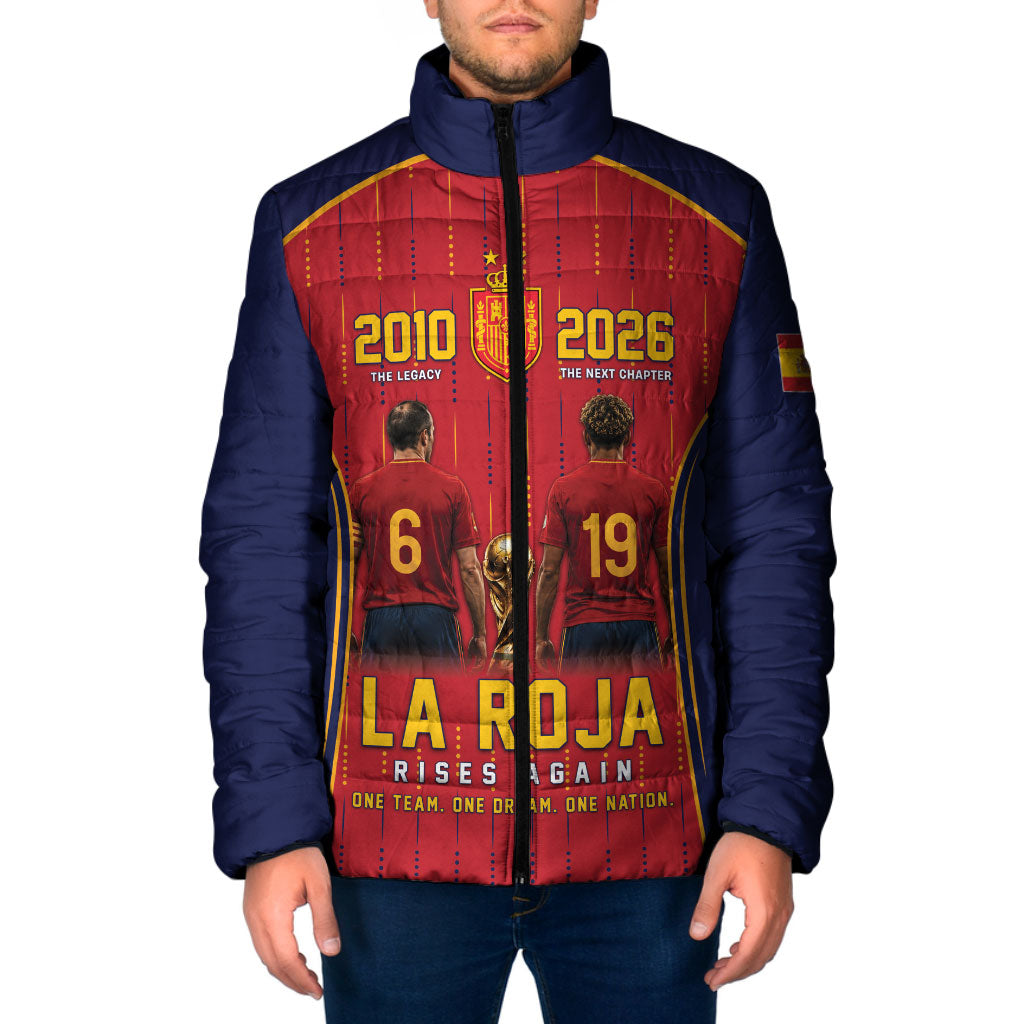 Custom Spain La Roja Football Padded Jacket 2010 Legacy 2026 Next Chapter