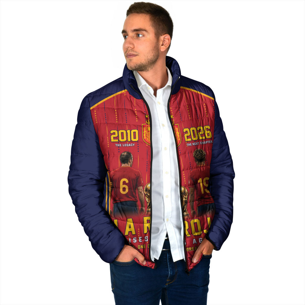 Custom Spain La Roja Football Padded Jacket 2010 Legacy 2026 Next Chapter