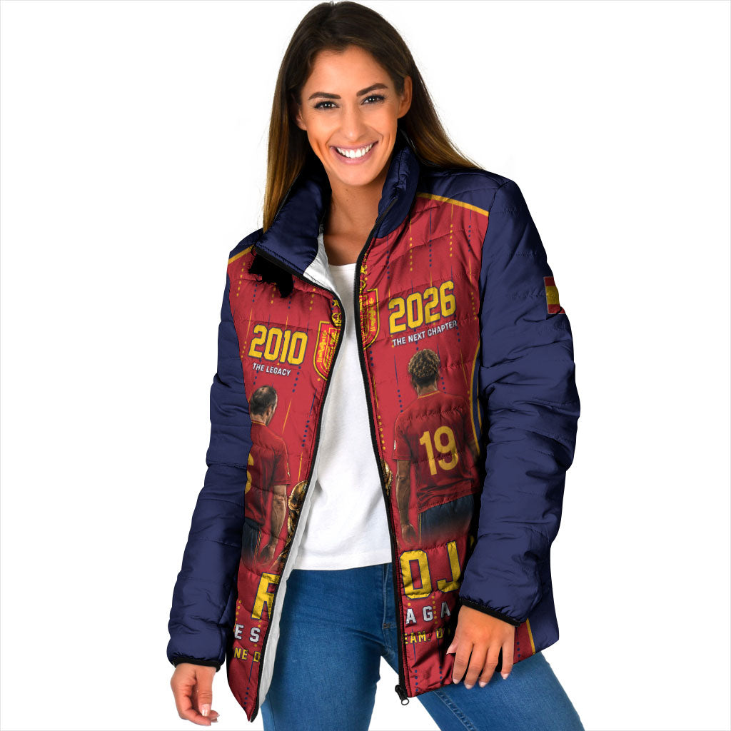 Custom Spain La Roja Football Padded Jacket 2010 Legacy 2026 Next Chapter
