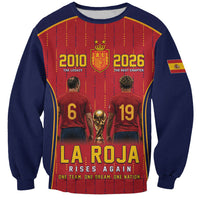 Custom Spain La Roja Football Sweatshirt 2010 Legacy 2026 Next Chapter