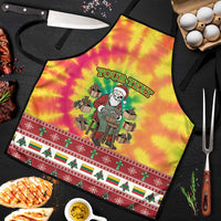 Personalized Lithuania Christmas Apron Skeleton Cross Tie-Dye Vintage - Wonder Print Shop