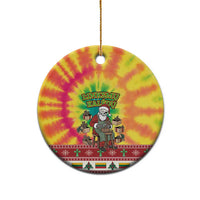 Personalized Lithuania Christmas Ceramic Ornament Skeleton Cross Tie-Dye Vintage LT19