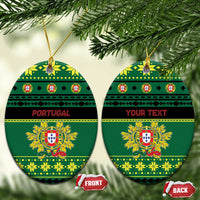 Personalized Portugal Christmas Ceramic Ornament Emblem With Flag Style LT19