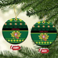 Personalized Portugal Christmas Ceramic Ornament Emblem With Flag Style LT19