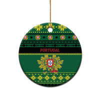 Personalized Portugal Christmas Ceramic Ornament Emblem With Flag Style LT19