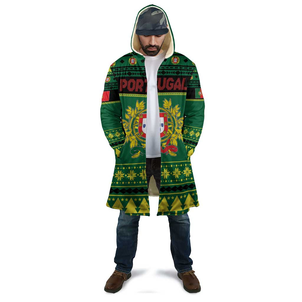 Personalized Portugal Christmas Cloak Emblem With Flag Style - Wonder Print Shop