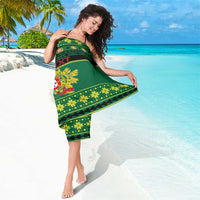 Personalized Portugal Christmas Sarong Emblem With Flag Style - Wonder Print Shop