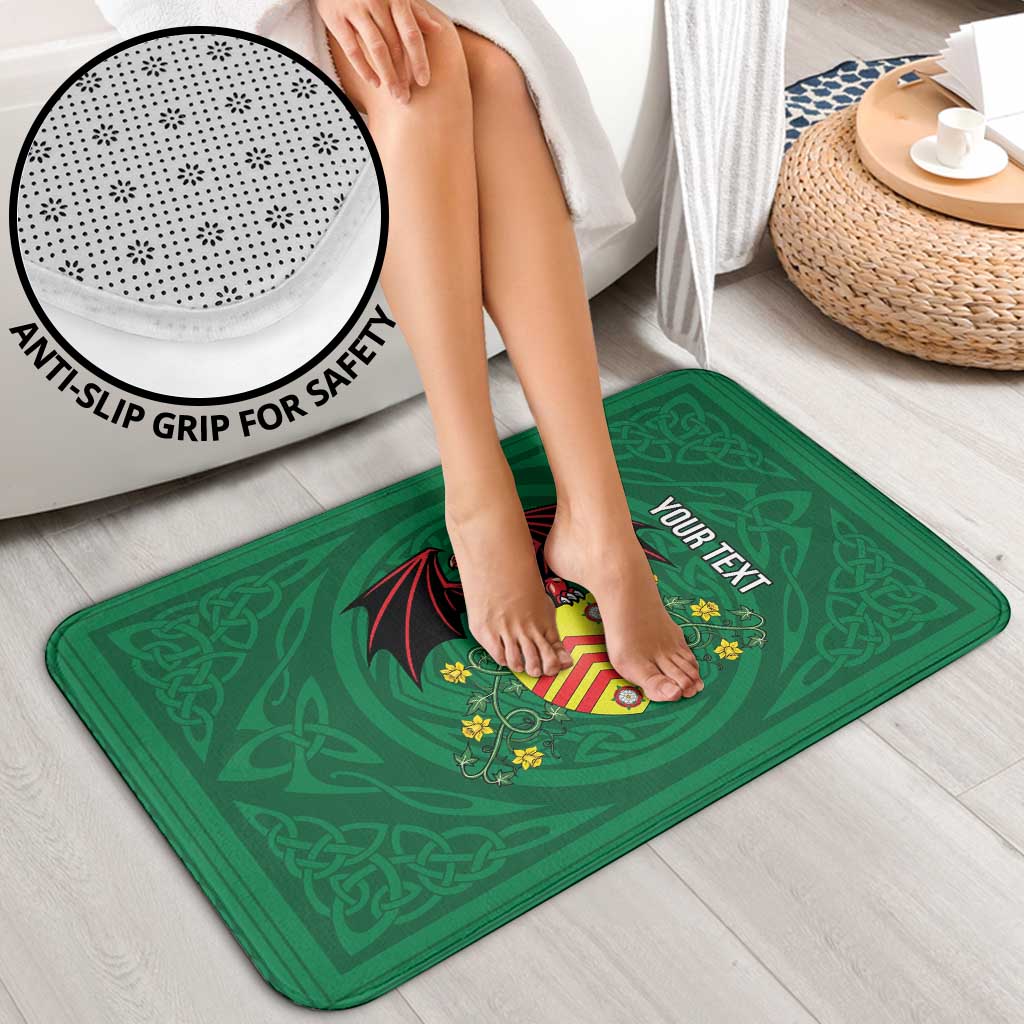 Personalized Glamorgan Wales Bathroom Set Welsh Red Dragon And Daffodil - Wonder Print Shop