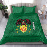 Personalized Glamorgan Wales Bedding Set Welsh Red Dragon And Daffodil - Wonder Print Shop