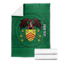 Personalized Glamorgan Wales Blanket Welsh Red Dragon And Daffodil - Wonder Print Shop