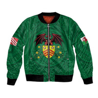 Personalized Glamorgan Wales Bomber Jacket Welsh Red Dragon And Daffodil - Wonder Print Shop