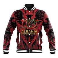 Personalized Albania Independence Day Baseball Jacket Double Headed Eagle 114th Anniversary