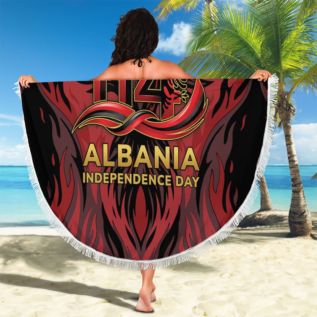 Albania Independence Day Beach Blanket Double Headed Eagle 114th Anniversary