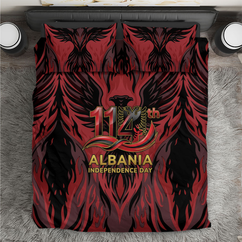 Albania Independence Day Bedding Set Double Headed Eagle 114th Anniversary