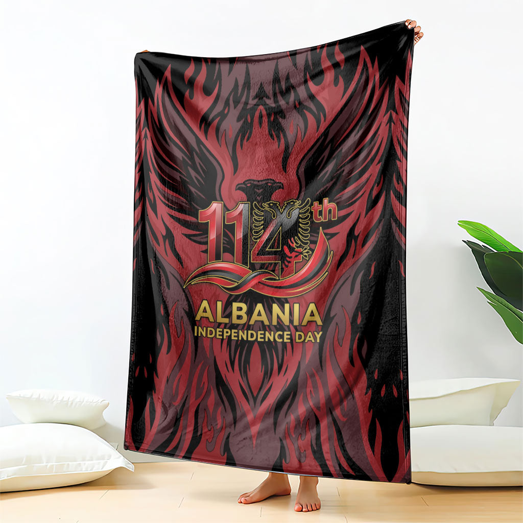 Albania Independence Day Blanket Double Headed Eagle 114th Anniversary