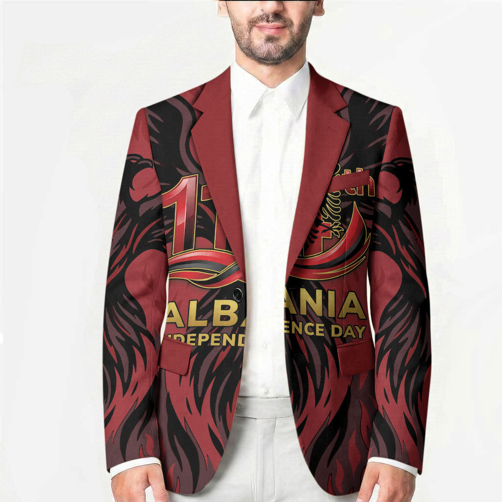Personalized Albania Independence Day Blazer Double Headed Eagle 114th Anniversary