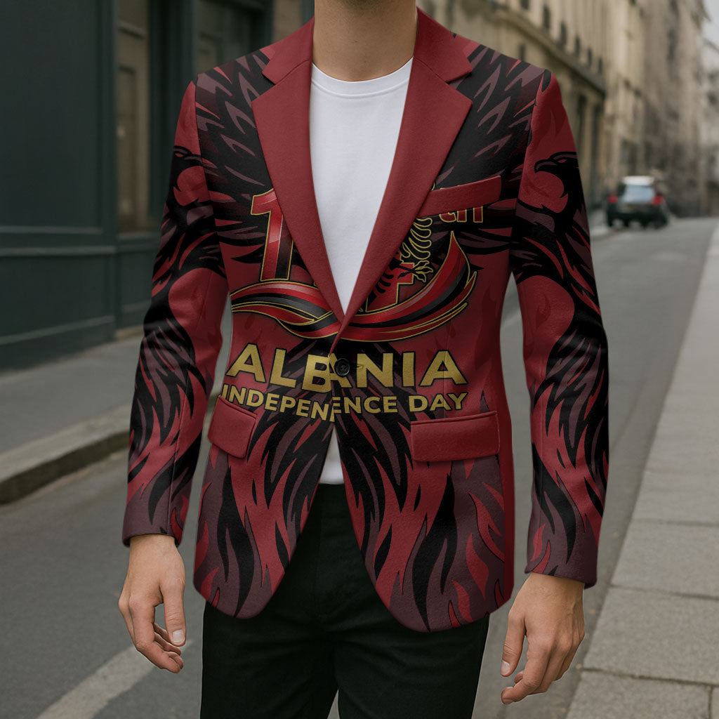 Personalized Albania Independence Day Blazer Double Headed Eagle 114th Anniversary