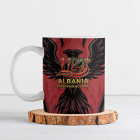 Personalized Albania Independence Day Ceramic Mug Double Headed Eagle 114th Anniversary