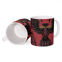 Personalized Albania Independence Day Ceramic Mug Double Headed Eagle 114th Anniversary
