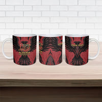 Personalized Albania Independence Day Ceramic Mug Double Headed Eagle 114th Anniversary