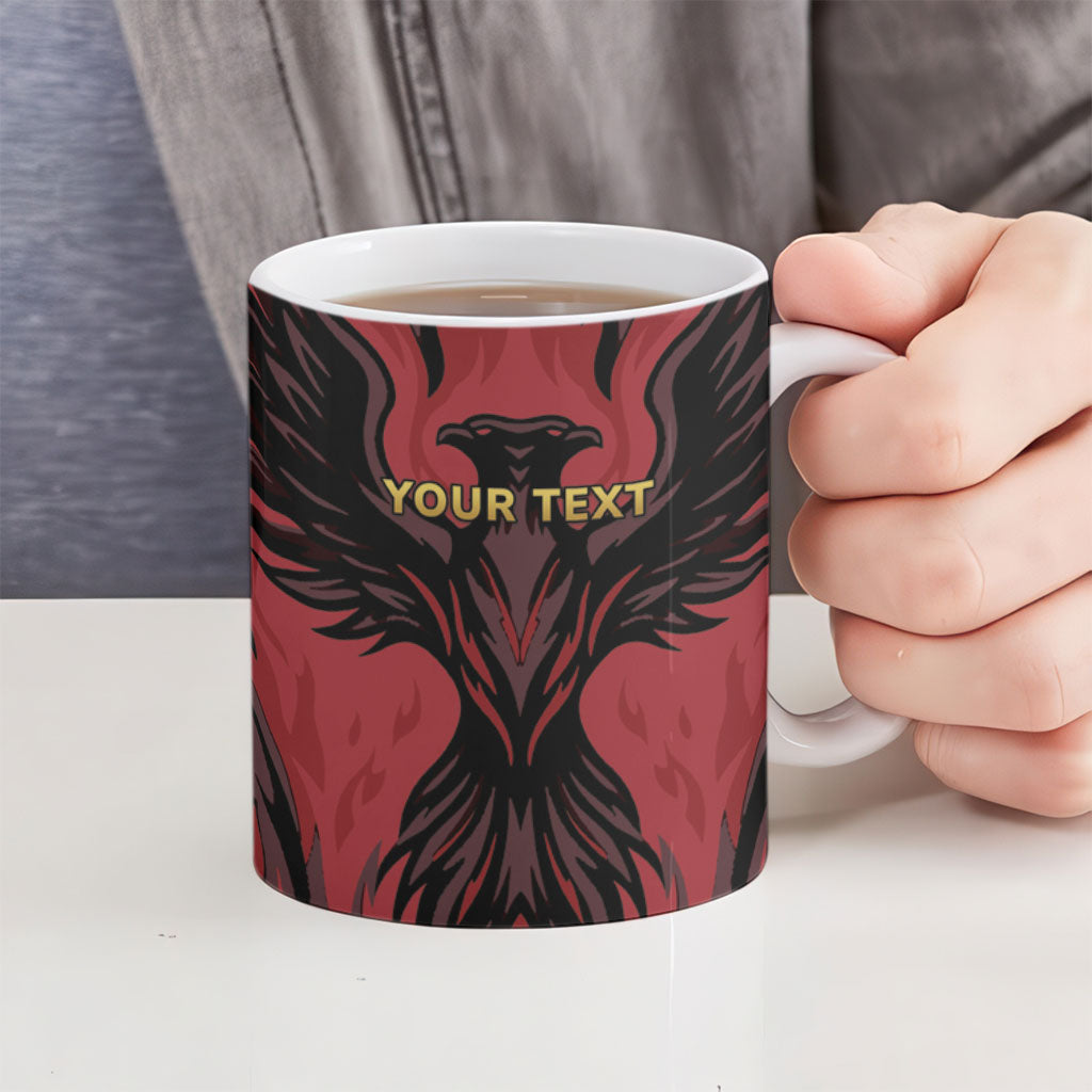 Personalized Albania Independence Day Ceramic Mug Double Headed Eagle 114th Anniversary