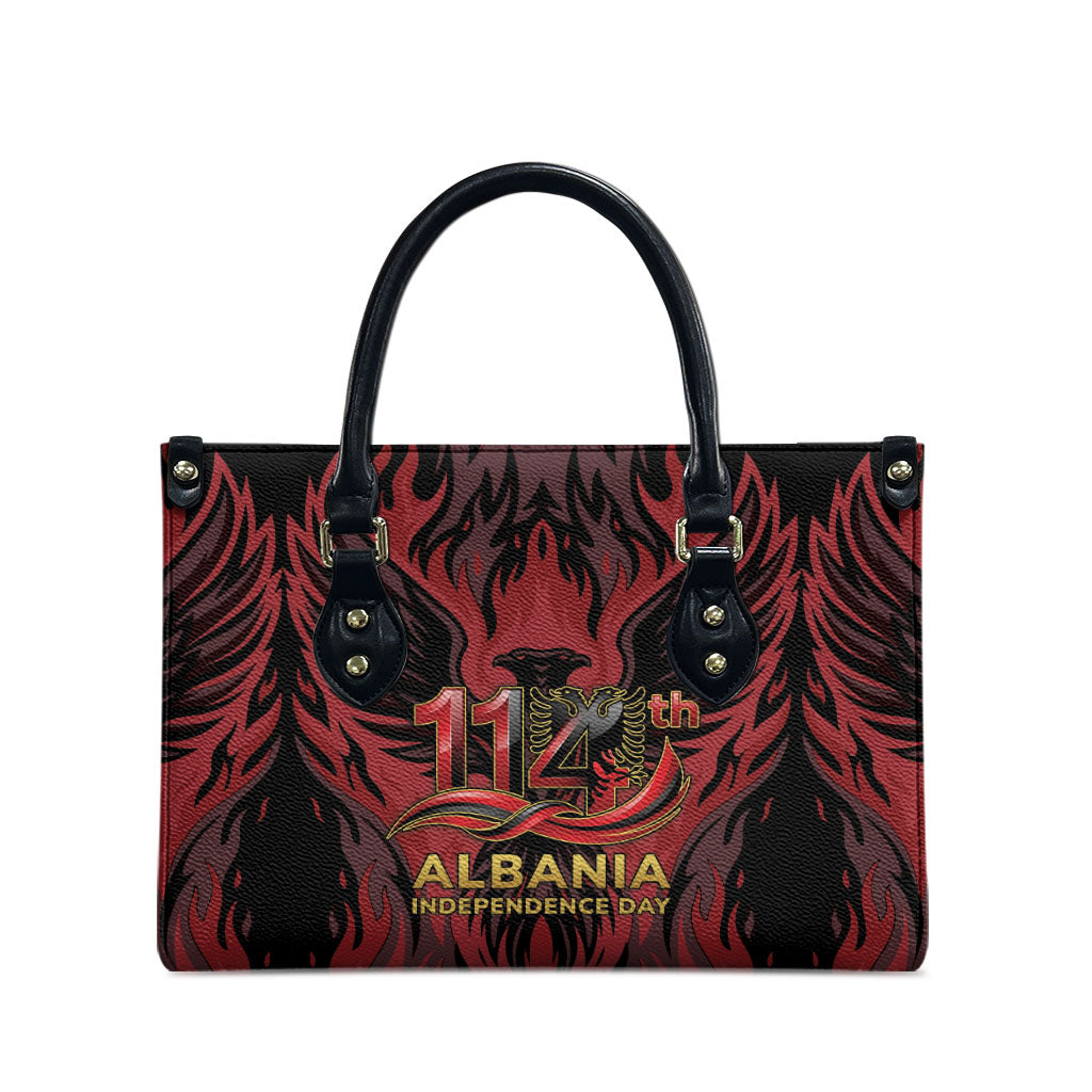 Albania Independence Day Leather Bag Double Headed Eagle 114th Anniversary