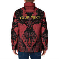 Personalized Albania Independence Day Padded Jacket Double Headed Eagle 114th Anniversary