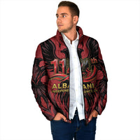 Personalized Albania Independence Day Padded Jacket Double Headed Eagle 114th Anniversary