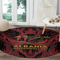 Albania Independence Day Round Carpet Double Headed Eagle 114th Anniversary