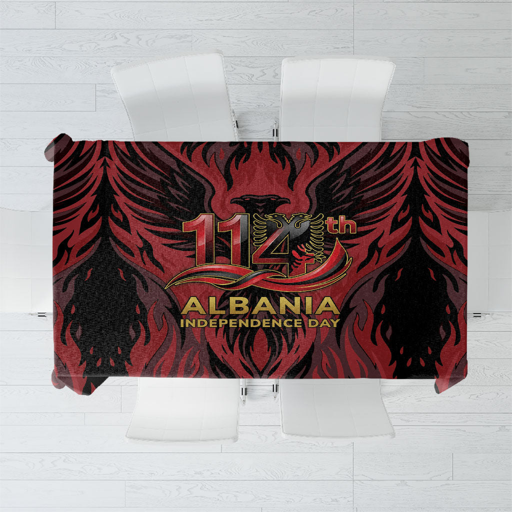 Albania Independence Day Tablecloth Double Headed Eagle 114th Anniversary