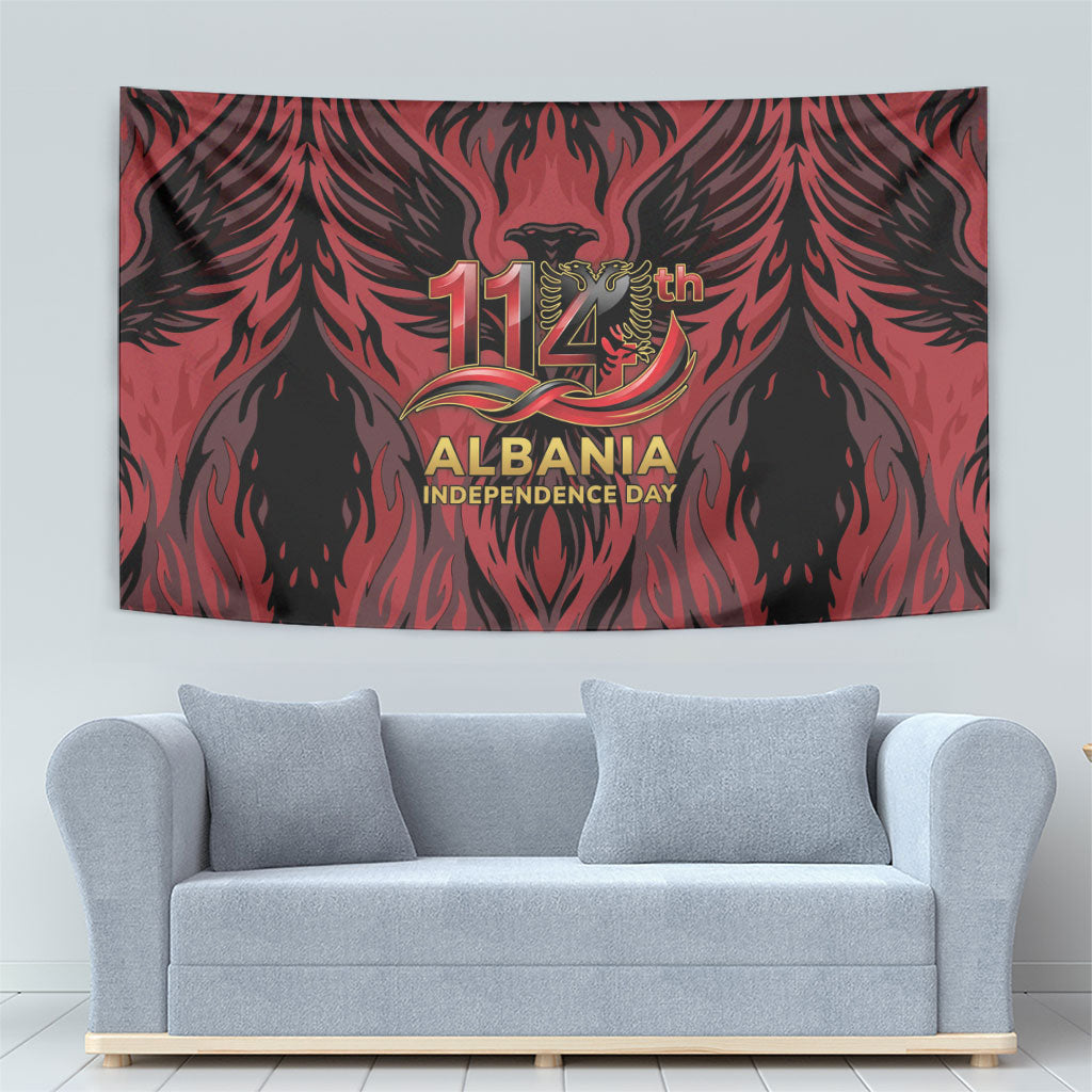 Albania Independence Day Tapestry Double Headed Eagle 114th Anniversary