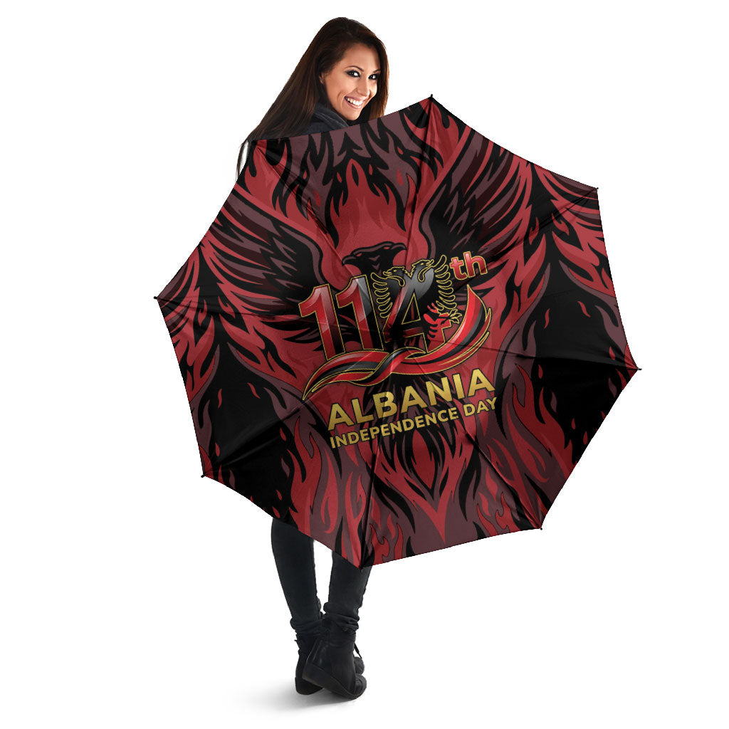 Albania Independence Day Umbrella Double Headed Eagle 114th Anniversary
