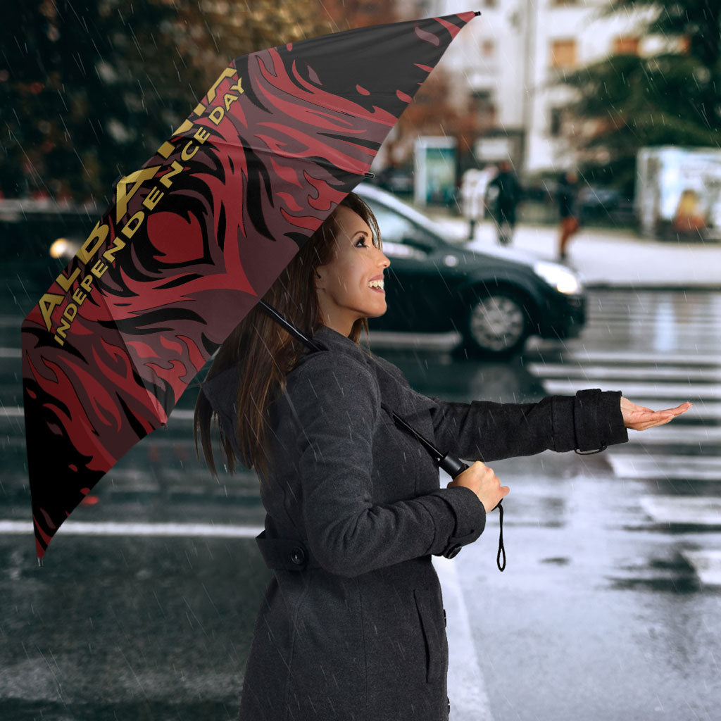 Albania Independence Day Umbrella Double Headed Eagle 114th Anniversary